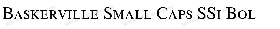 Baskerville Small Caps SSi Bold Small Caps字体转换
